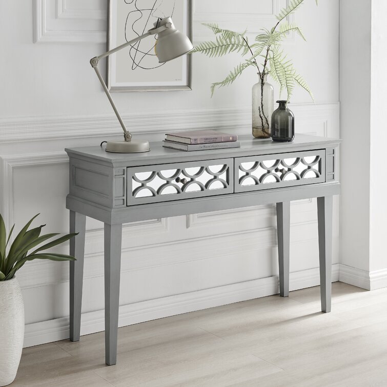 Grey console store table wayfair